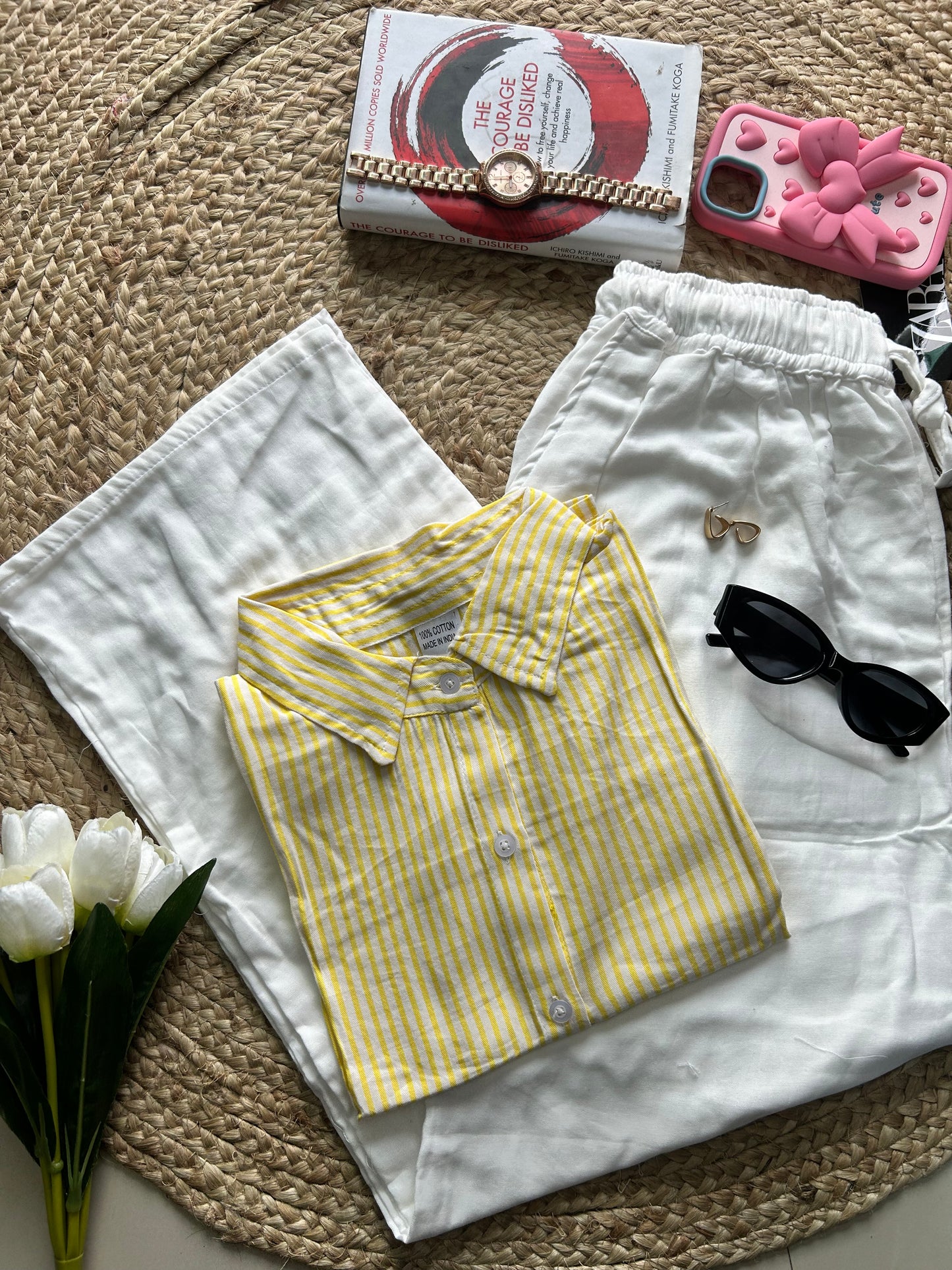 Yellow stripe shirt