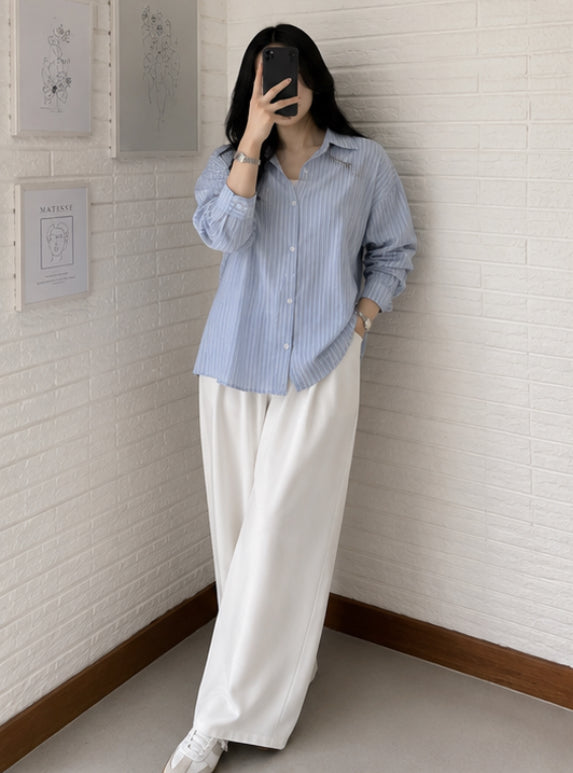 Blue stripe shirt