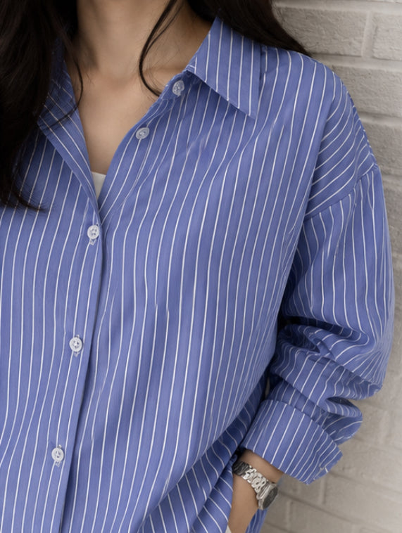 Blue stripe shirt