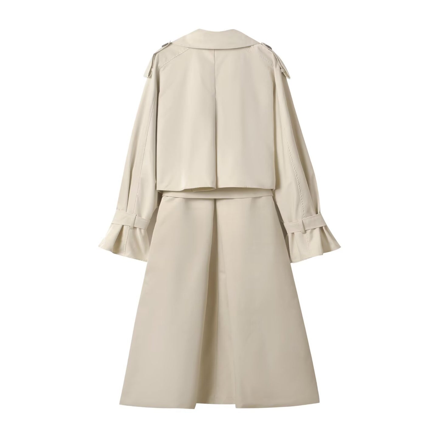 Casual Double-Breasted Windproof Trench Coat for Women