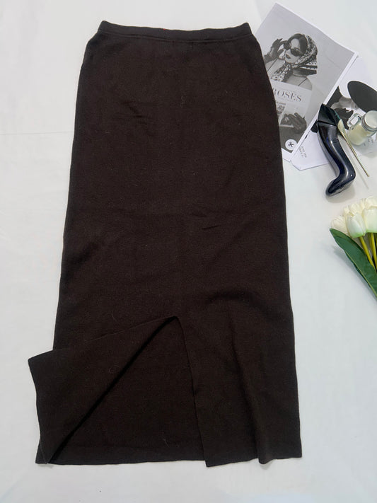 Brown long   skirt