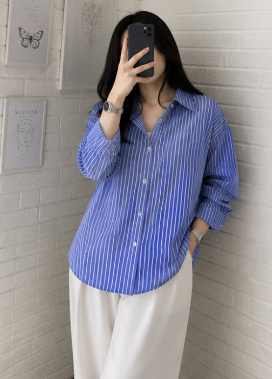 Blue stripe shirt