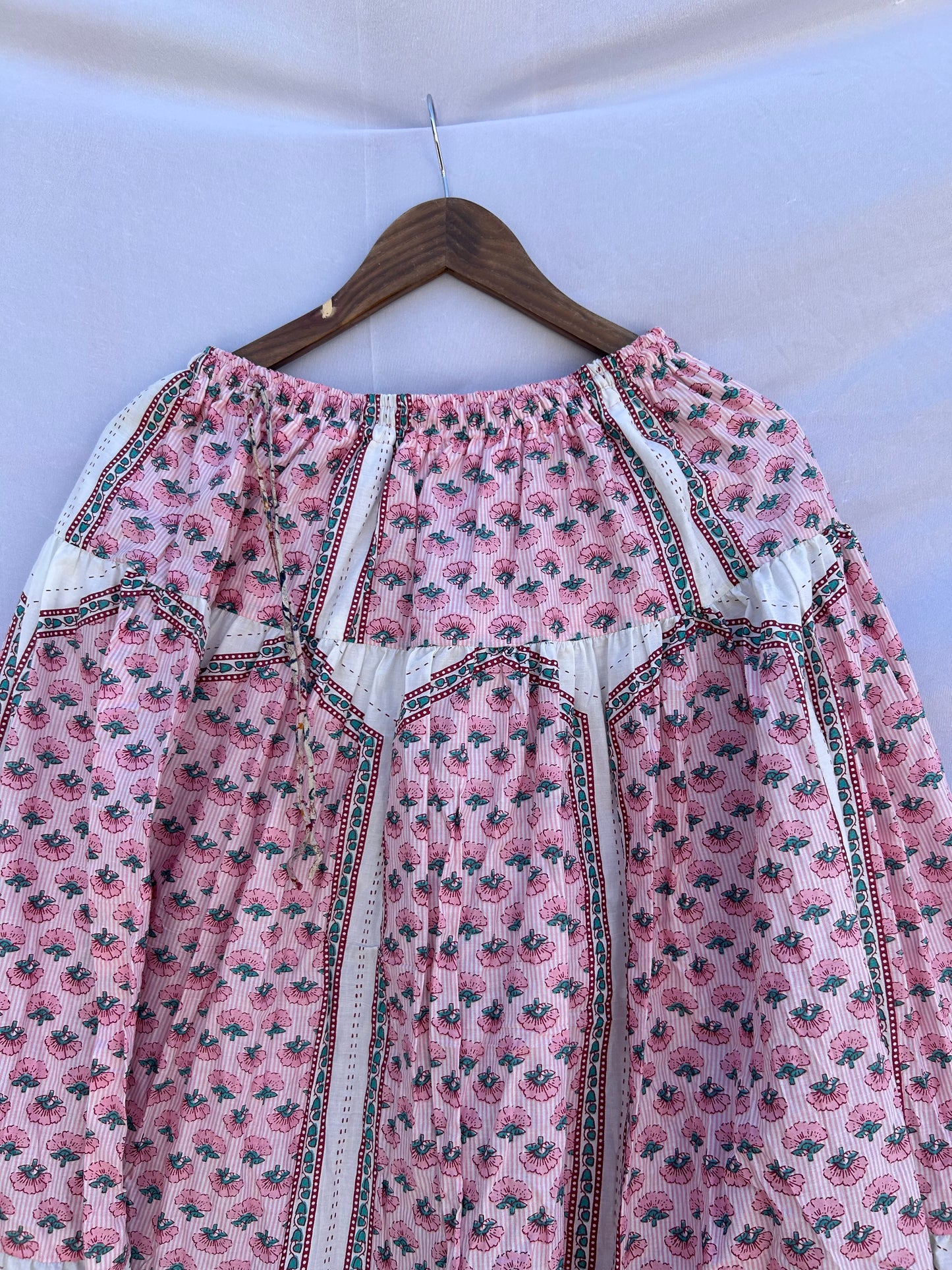 Pink pretty printed skirt