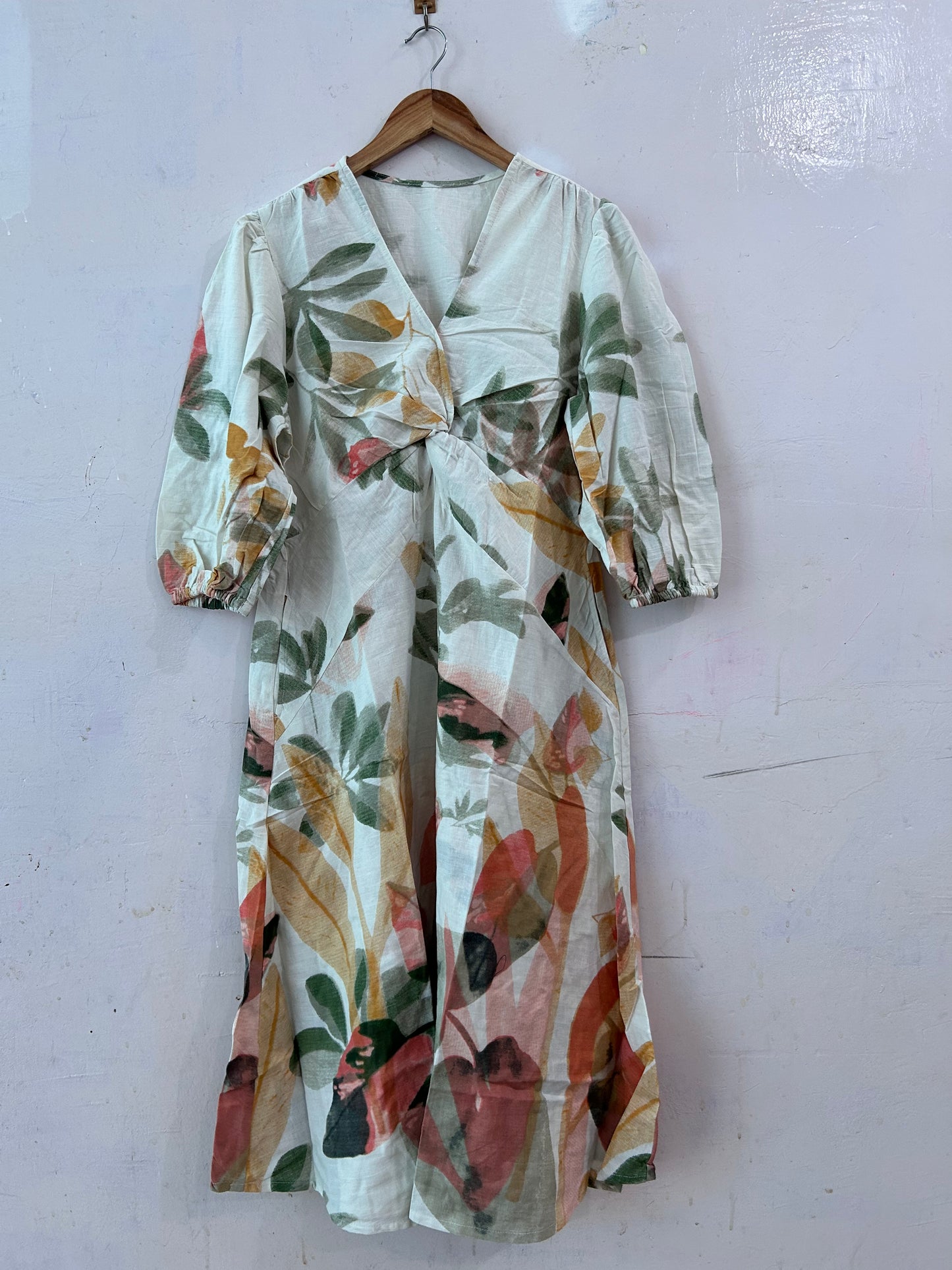 Off white floral dress