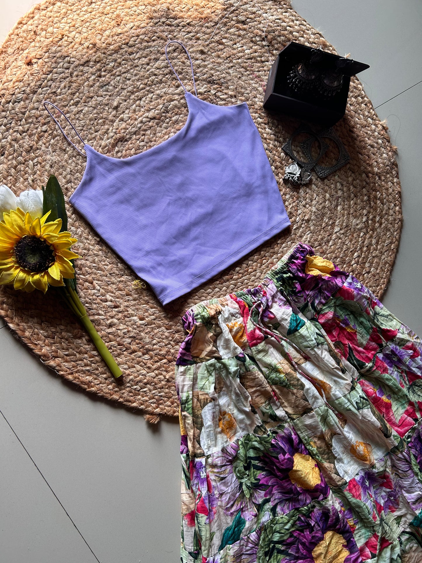 Prettiest floral printed skirt