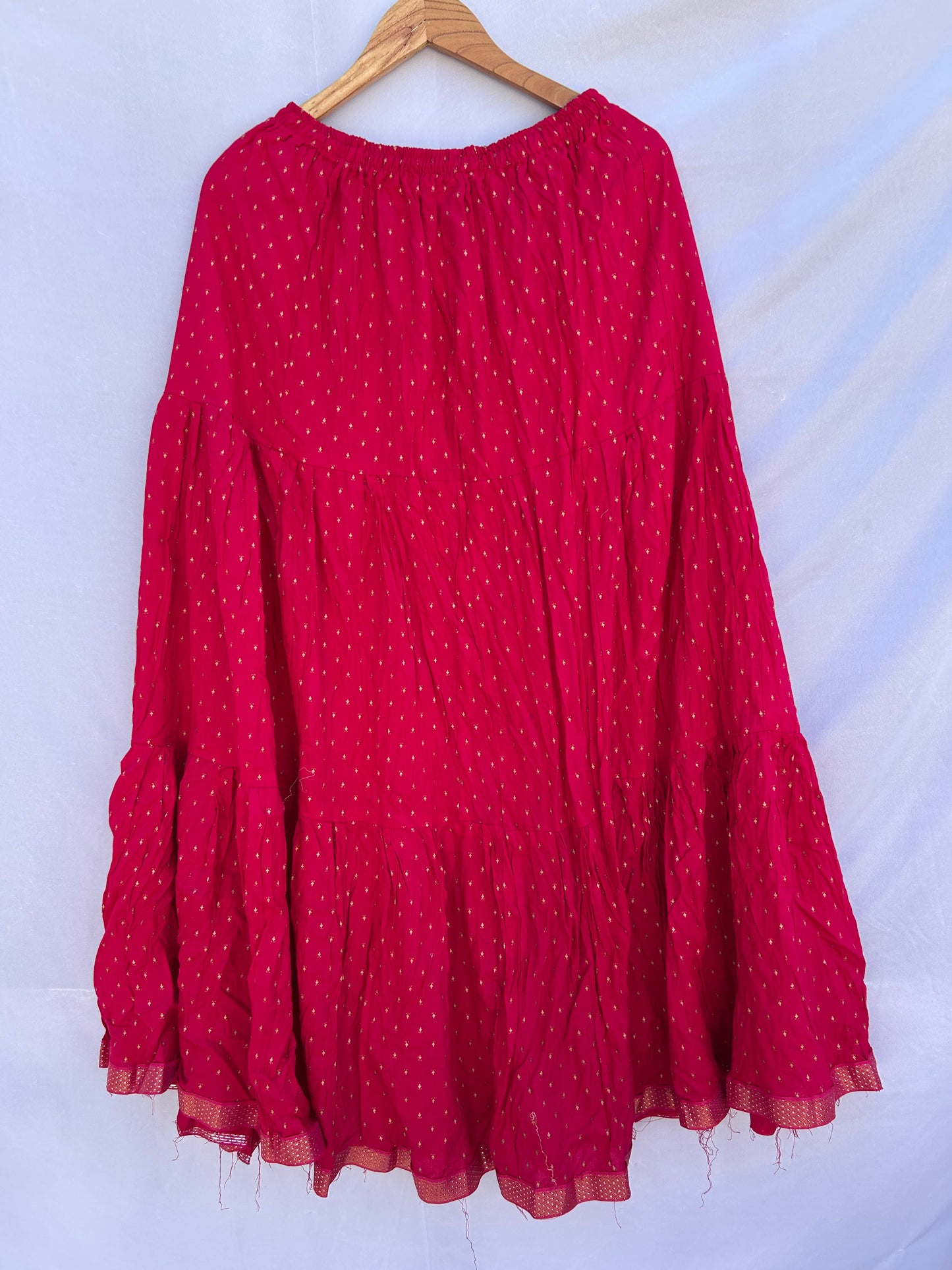 Hot pink printed skirt