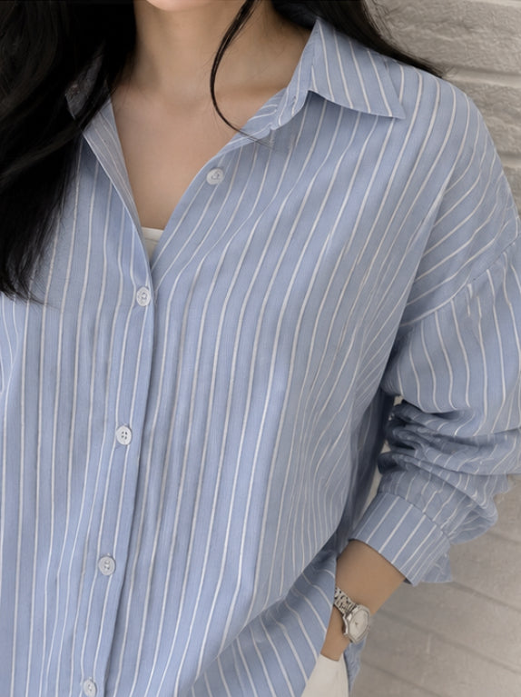Blue stripe shirt