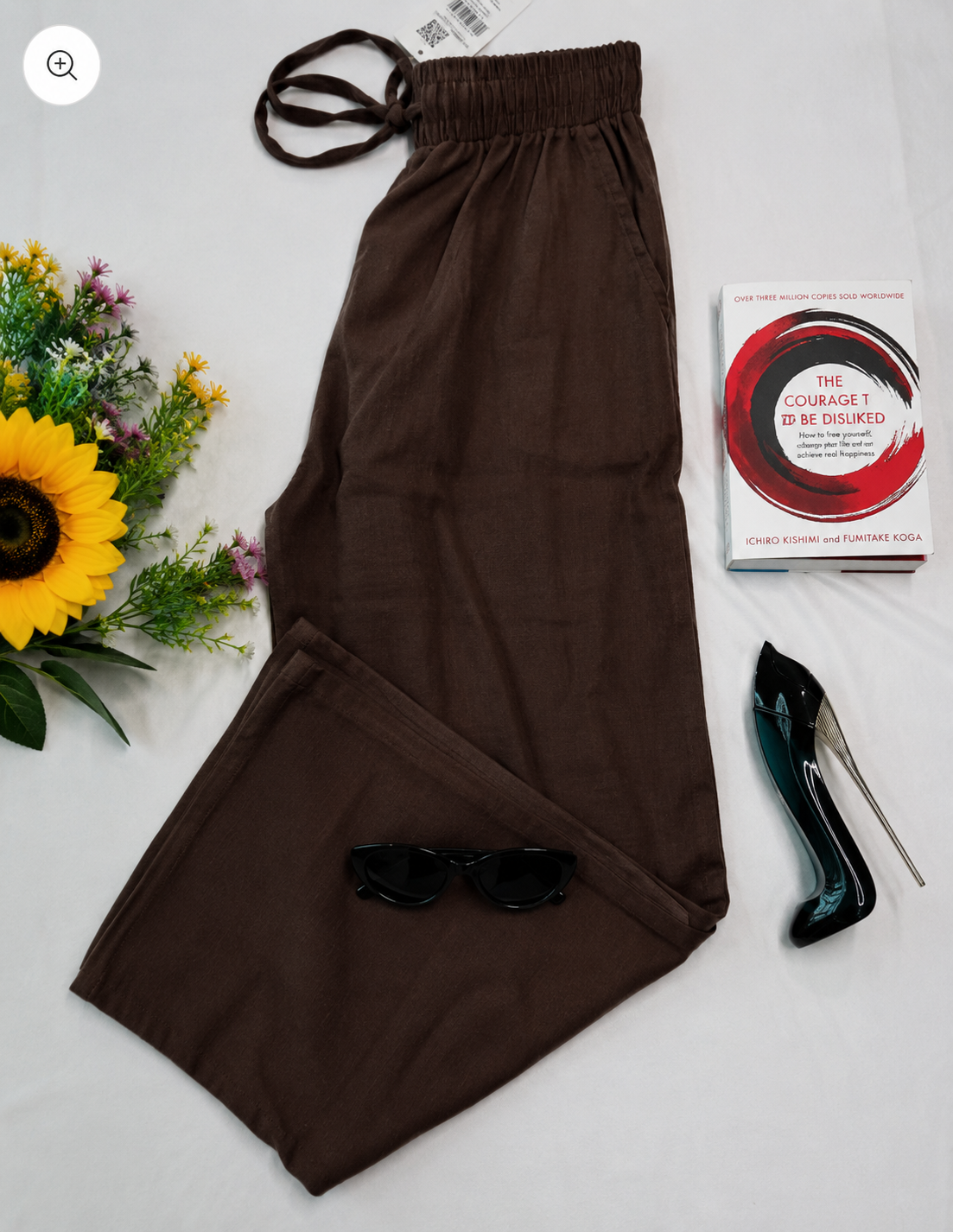 Linen pants D Brown