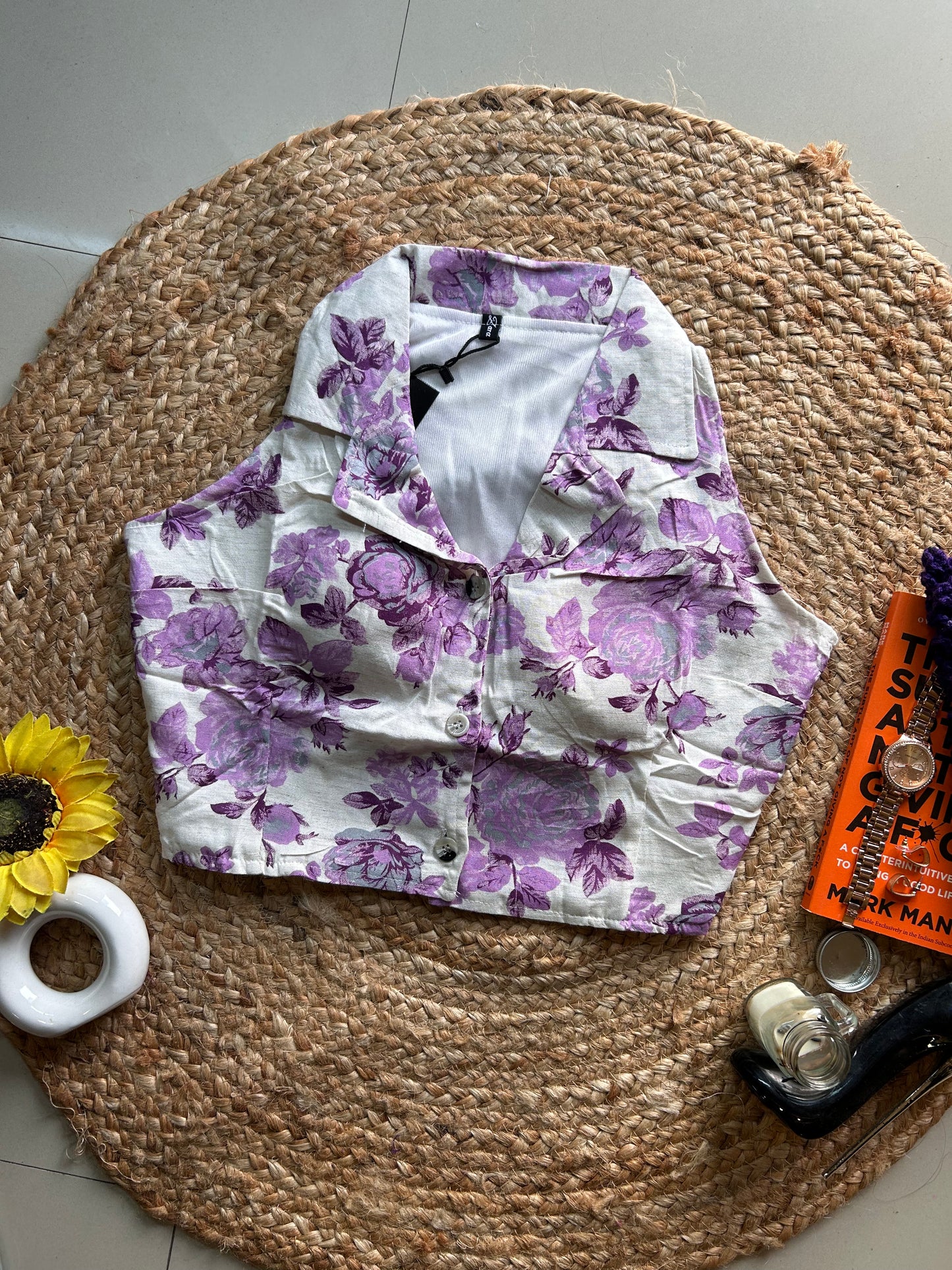 Lavender floral cute printed