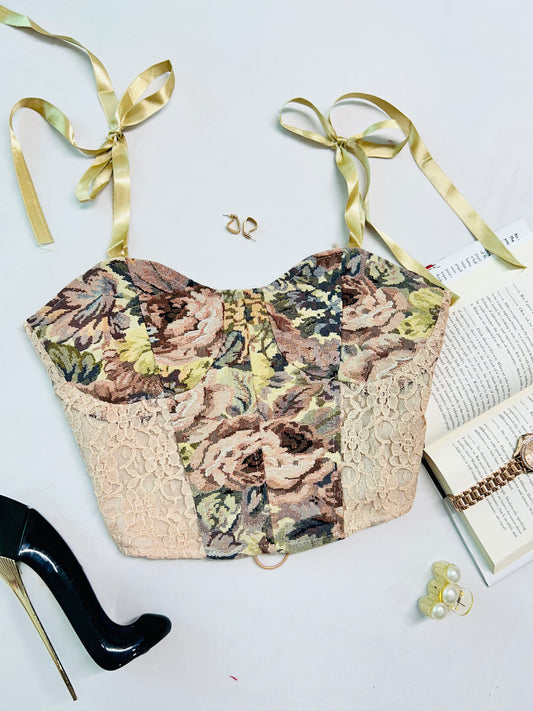 Beige  corset - bow