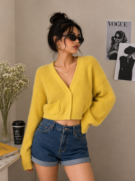 Yellow cutie shrug