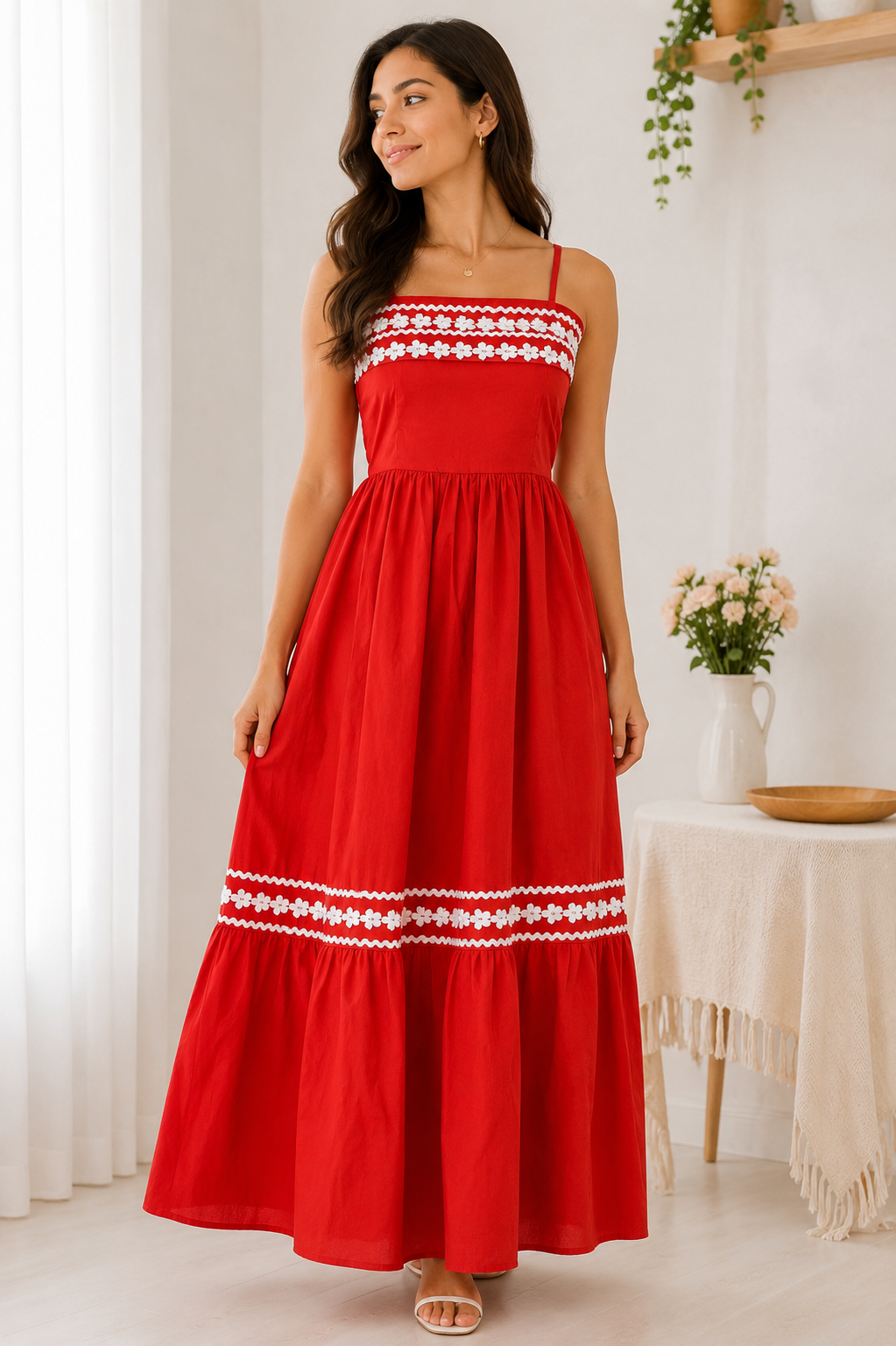 Orange chic dress