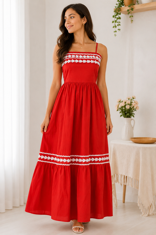 Orange chic dress
