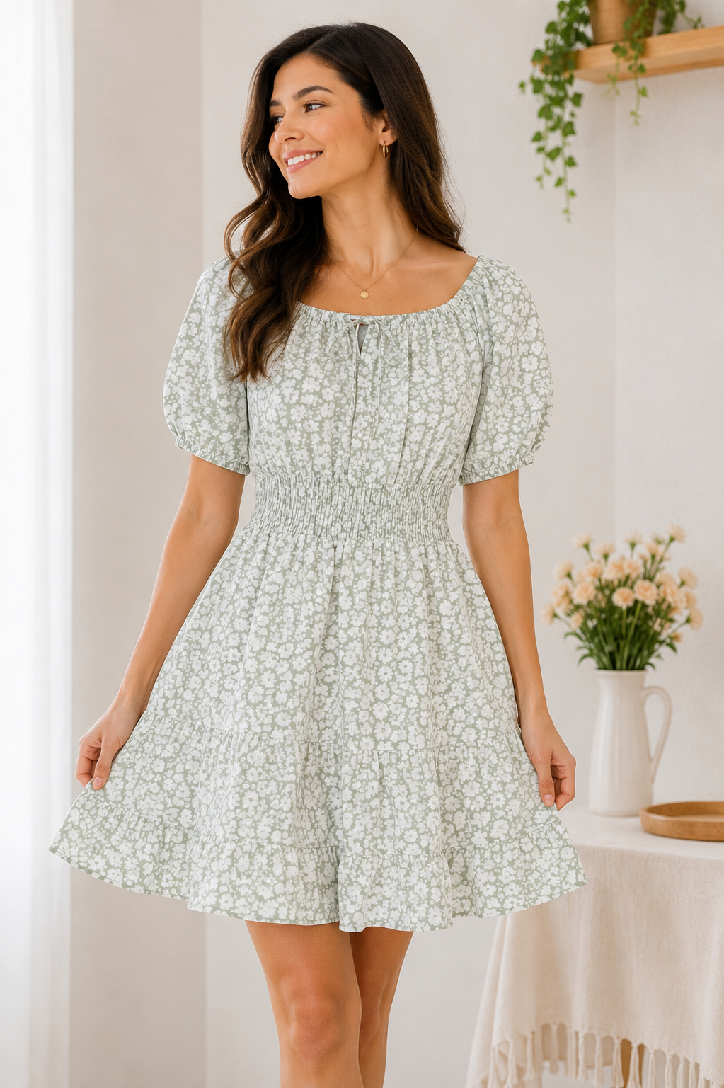 Floral  cute dress
