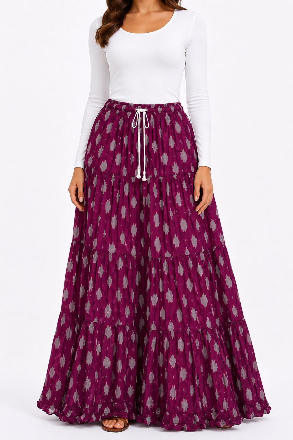 floral printed skirt
