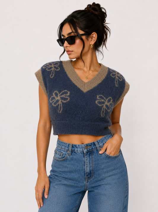 Blue flower crop
