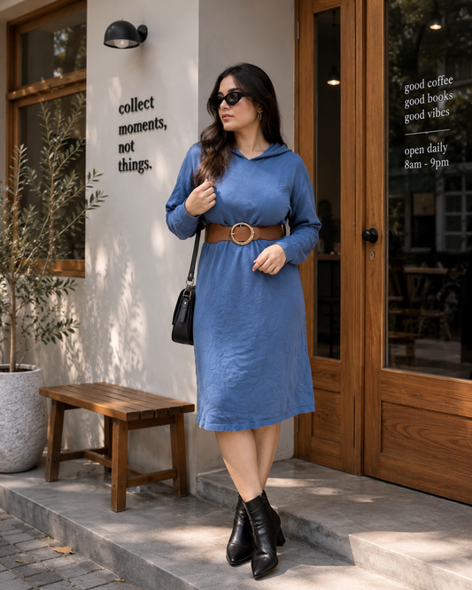 Blue dress hoddie