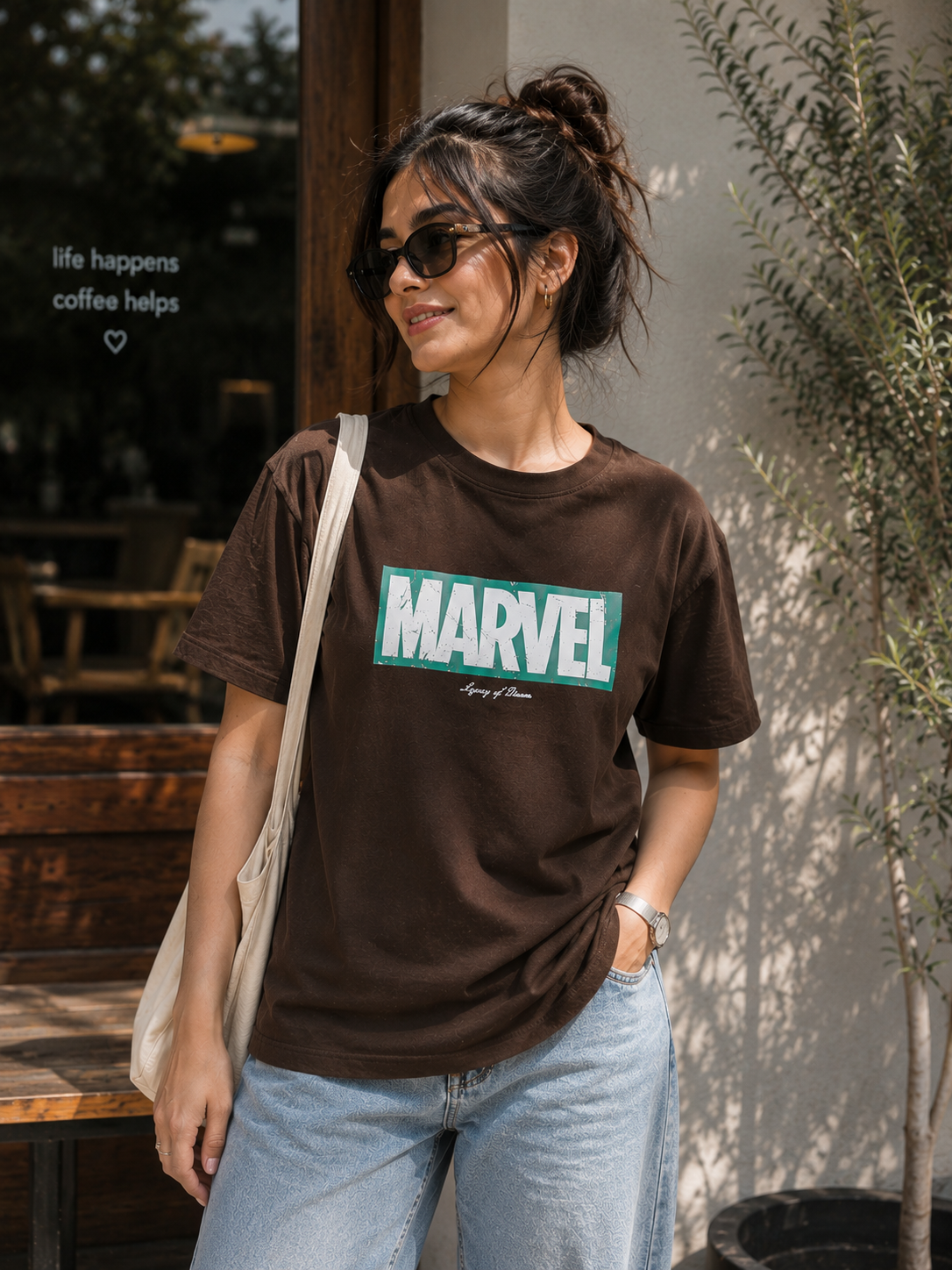 BROWN T-SHIRT