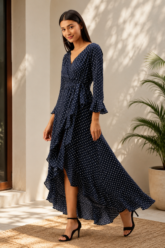 Polka blue