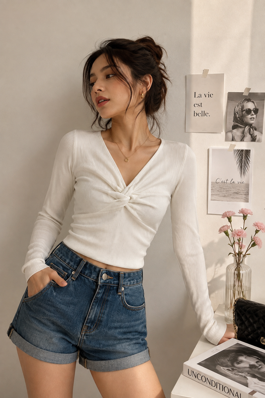 White pretty top