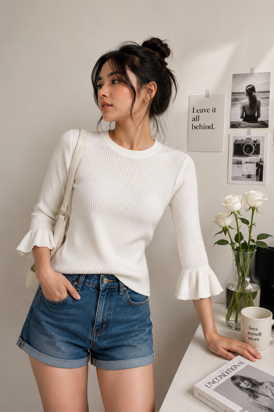 White pretty top