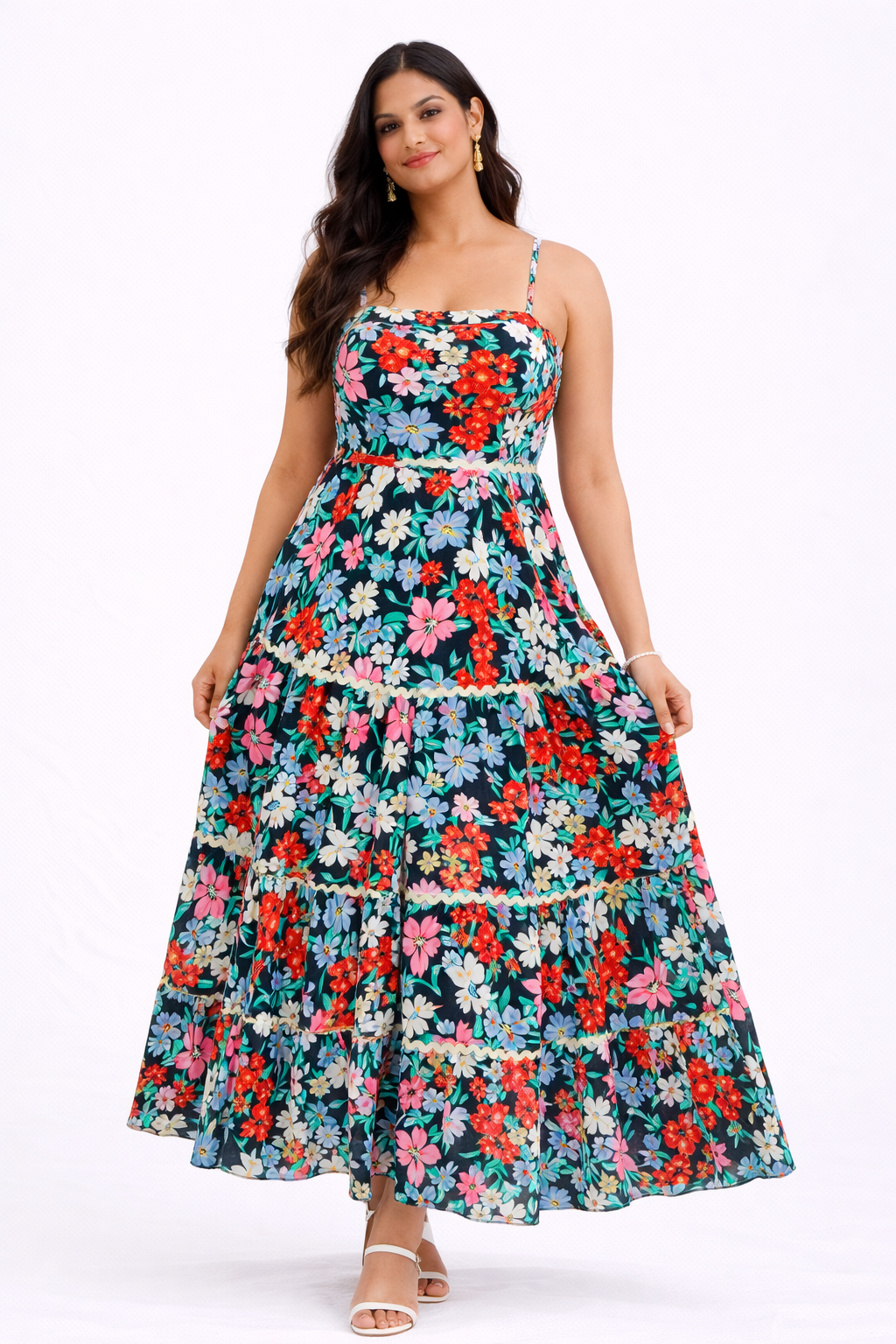 Black  floral maxi dress