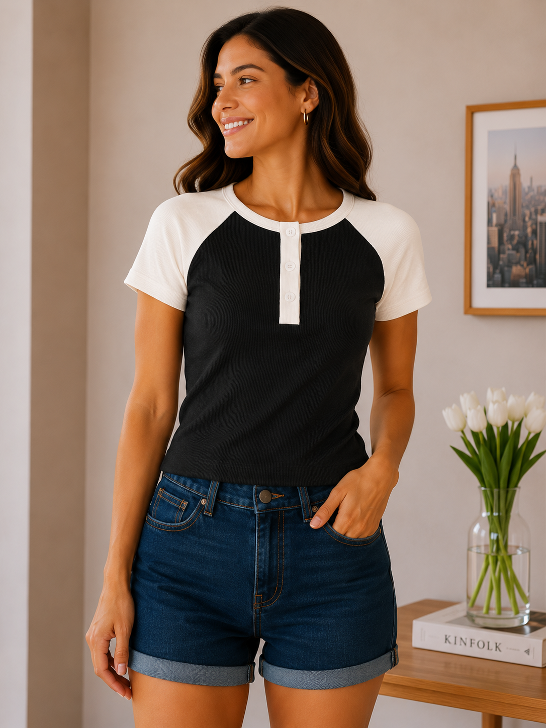 Cute Contrast - Black