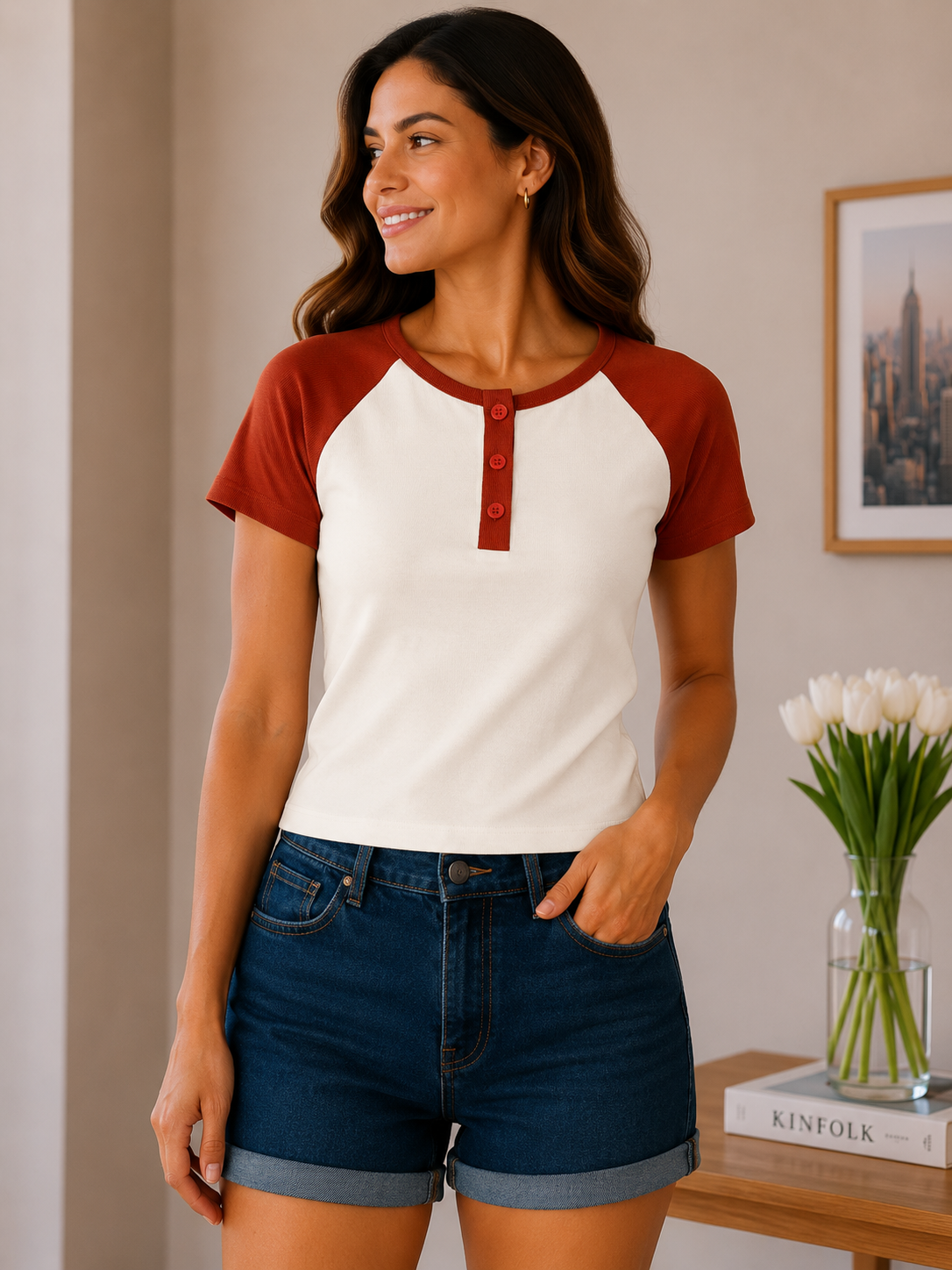 Cute Contrast - white