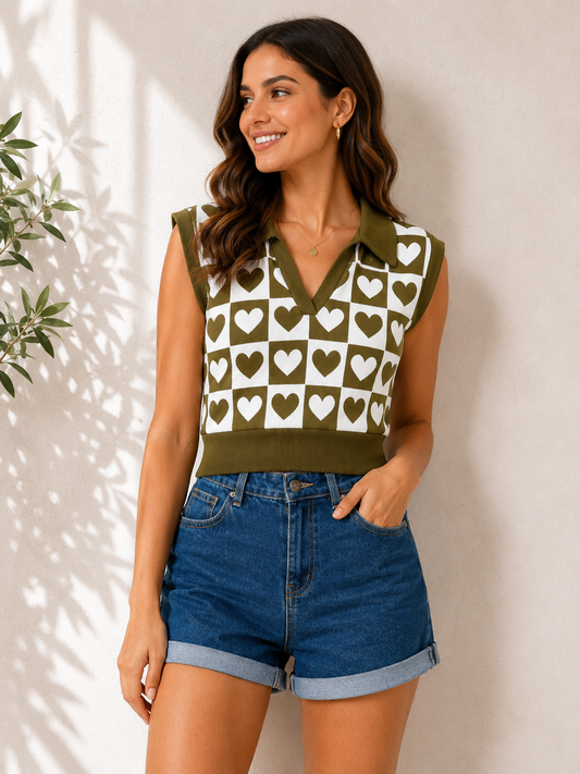 Olive heart top