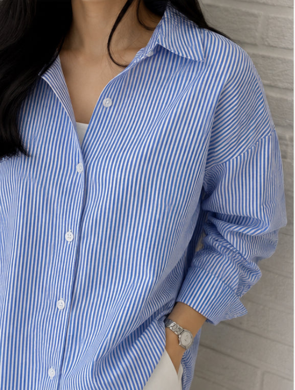 Blue stripe shirt