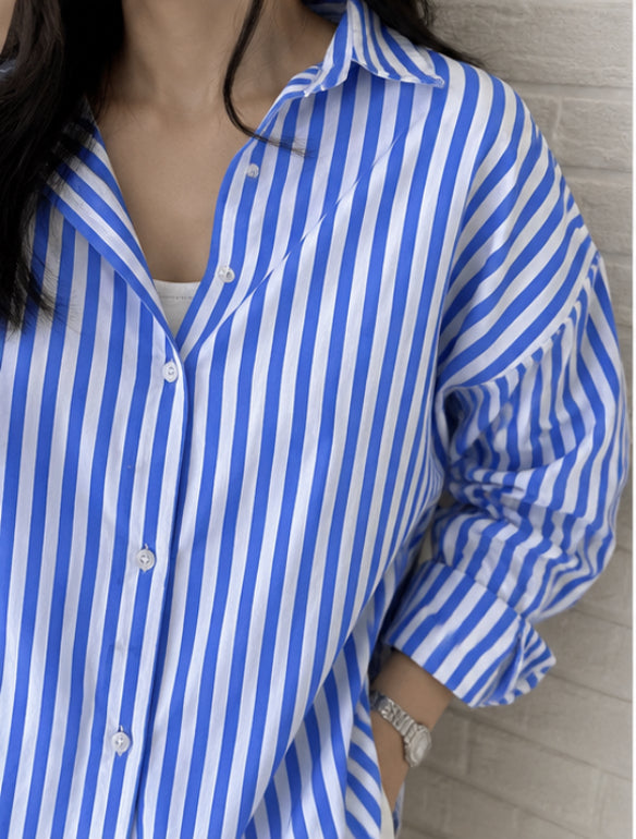 Blue stripe shirt