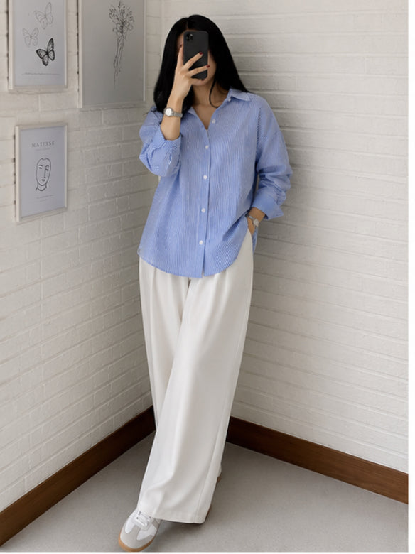 Blue stripe shirt