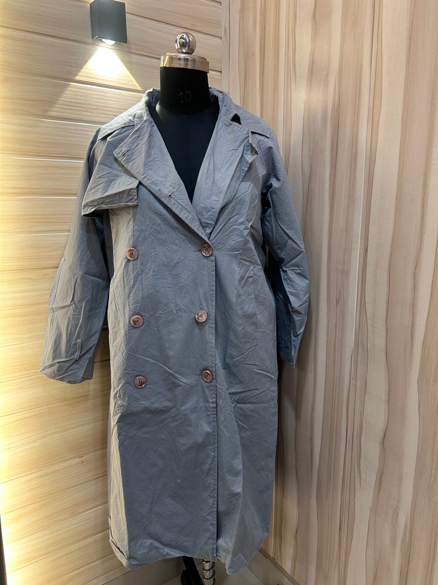 Powder blue trench