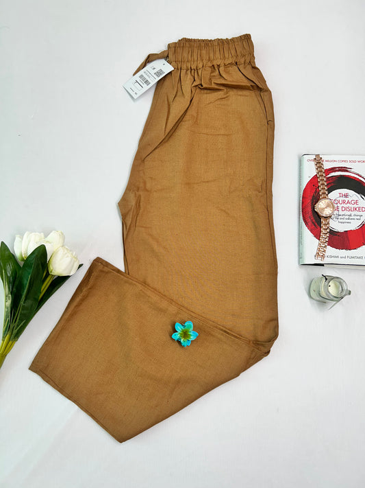 Linen pants - Brown