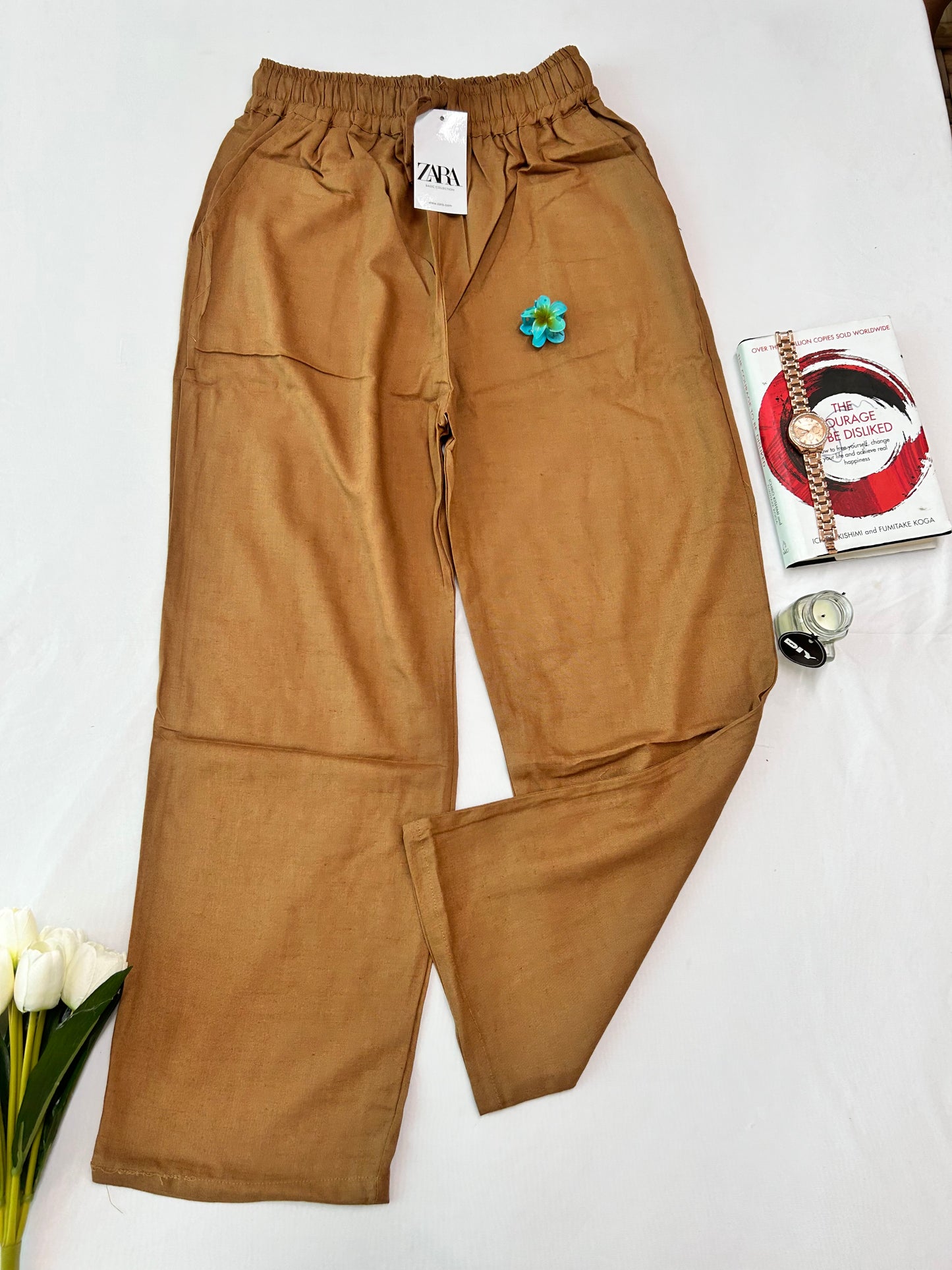Linen pants - Brown