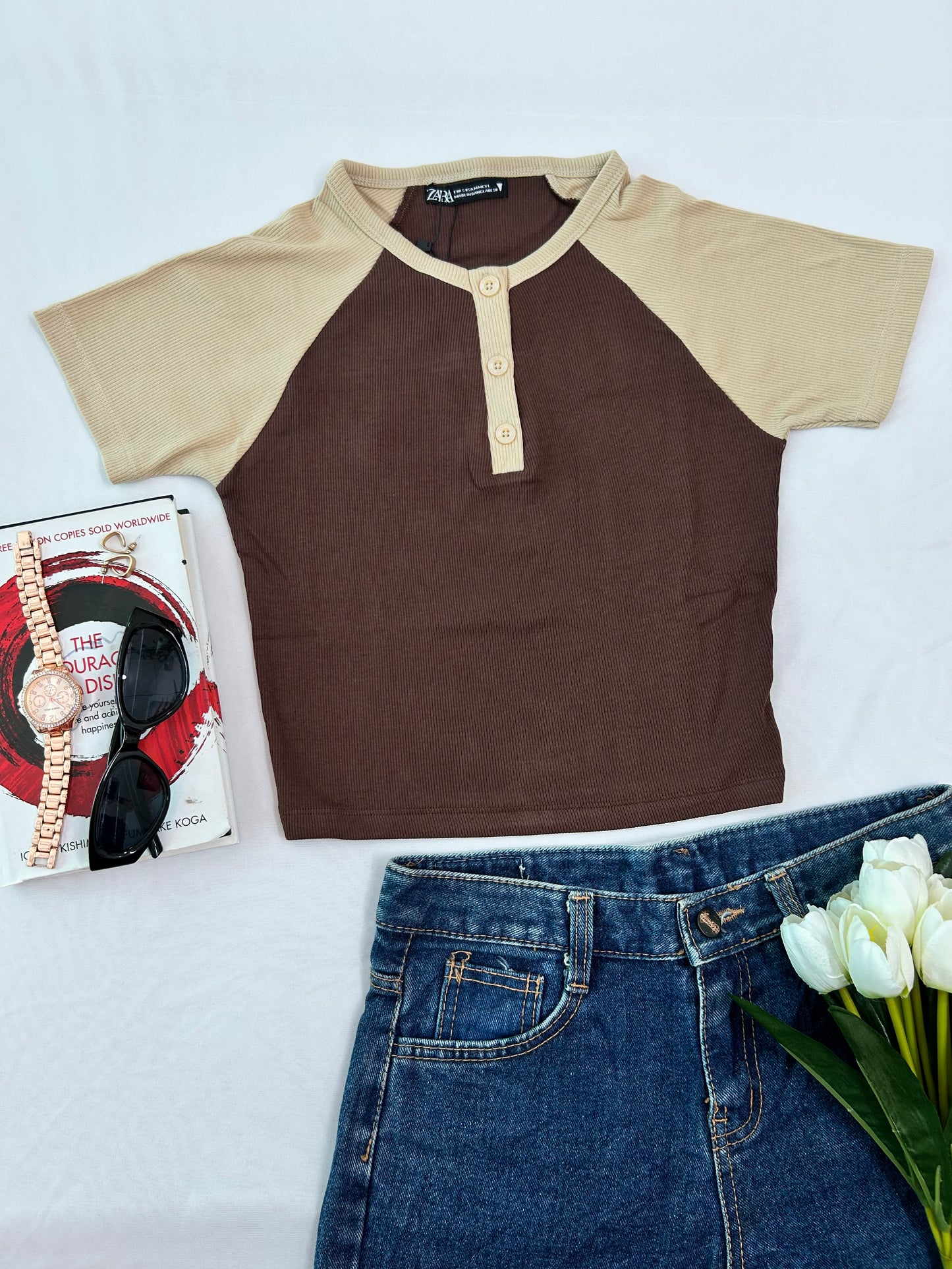 Cute Contrast - Brown