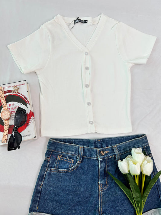 Korean top -White