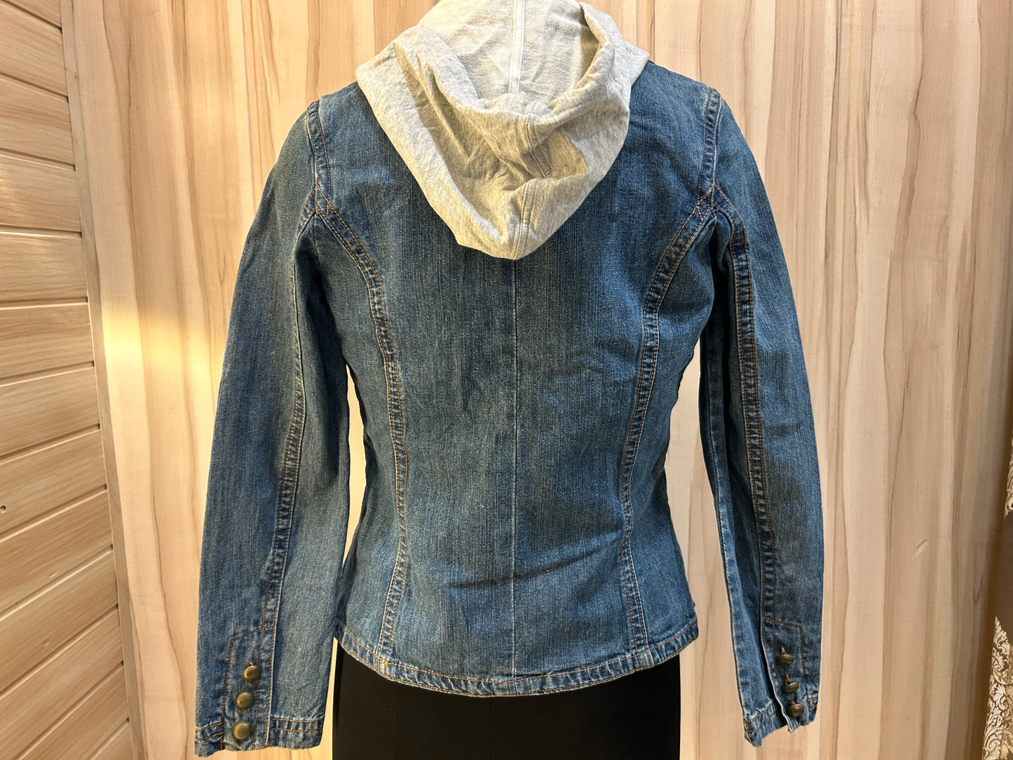 Denim Blazer style jacket with hoodie