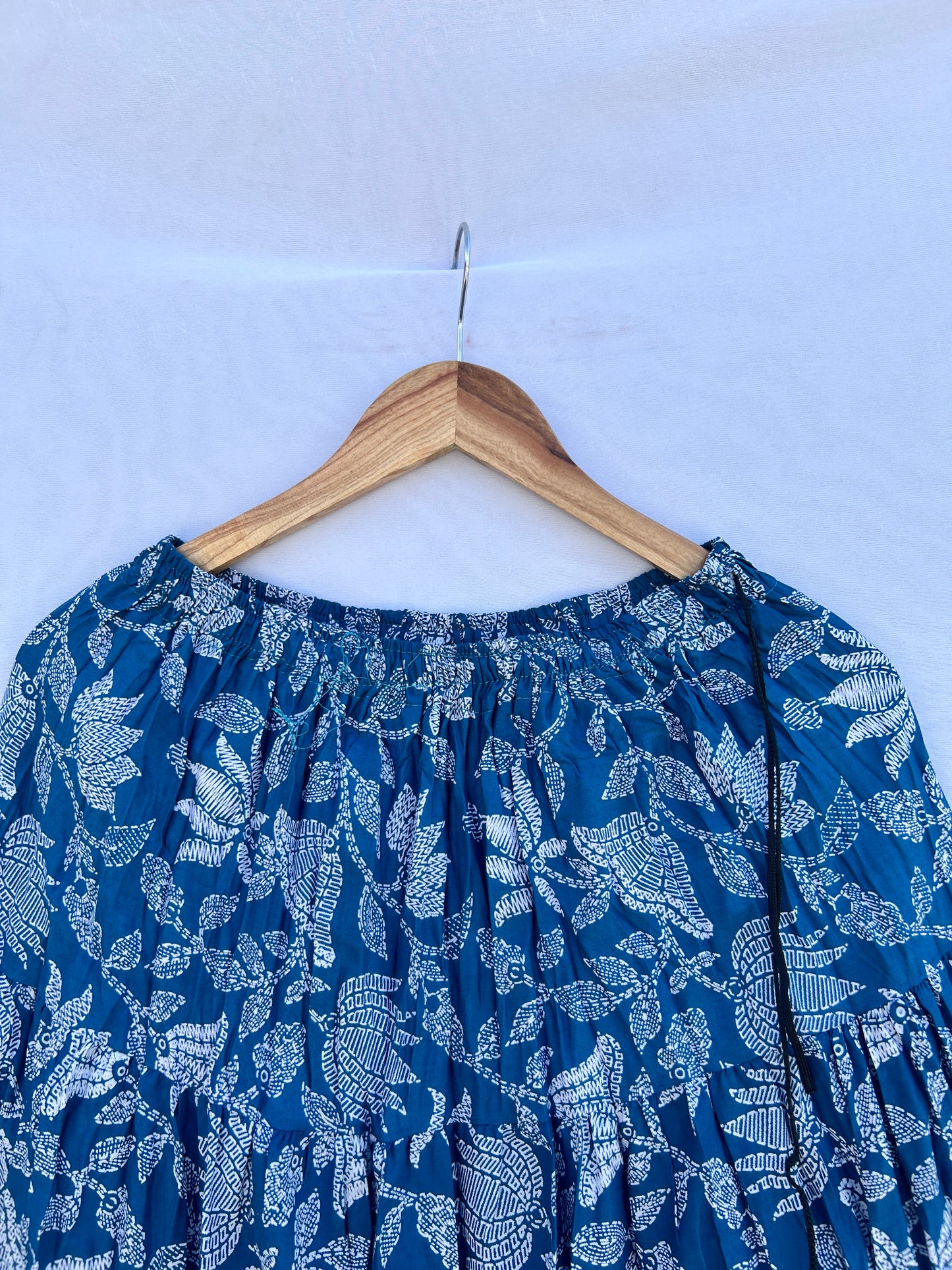 Floral blue printed