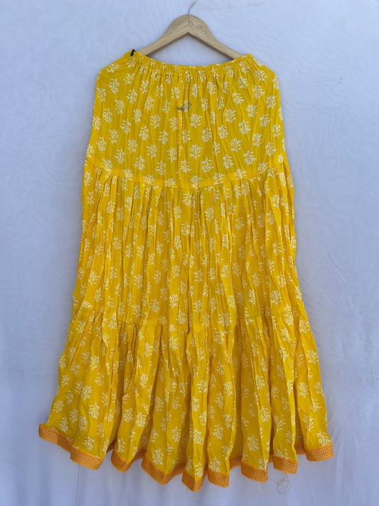 Bright yellow print