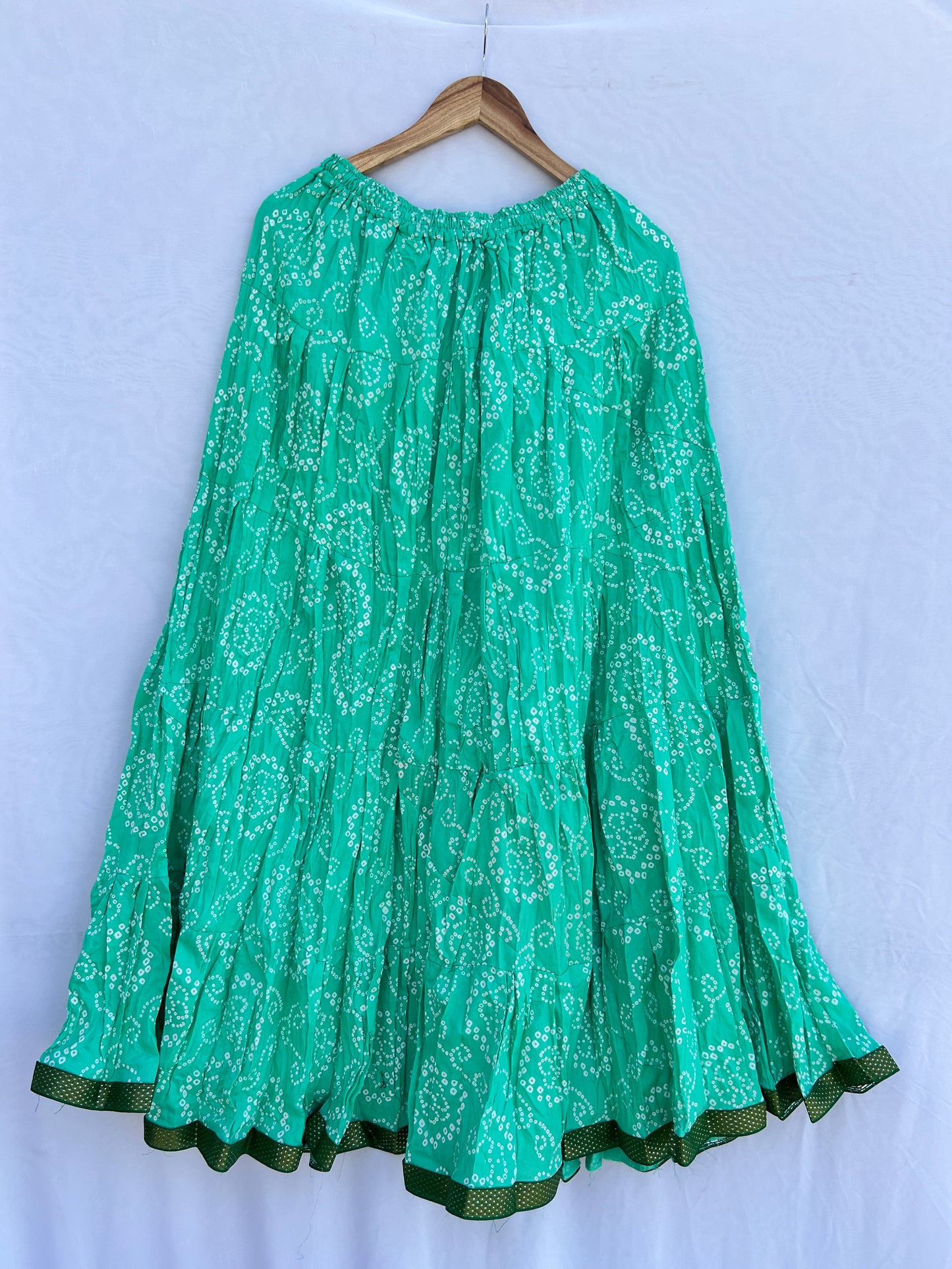 Mint Green bandhej print