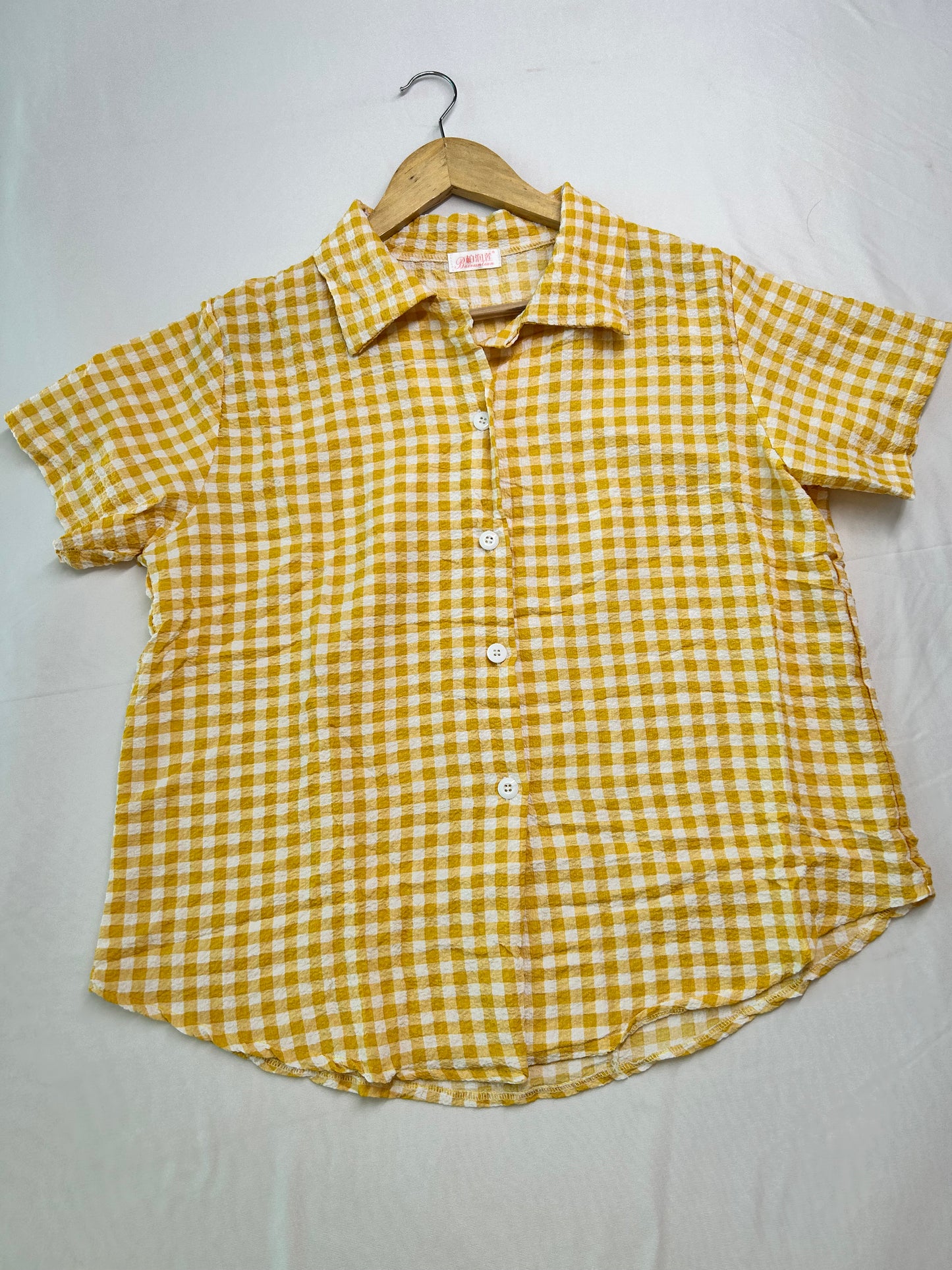 Yellow Gingham Cute co-ord set