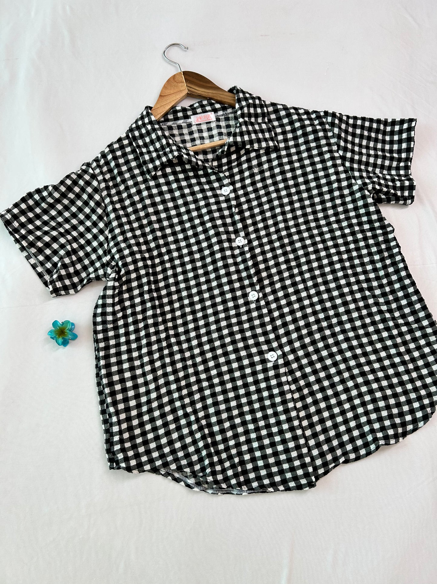 Black  Gingham Cute co-ord set