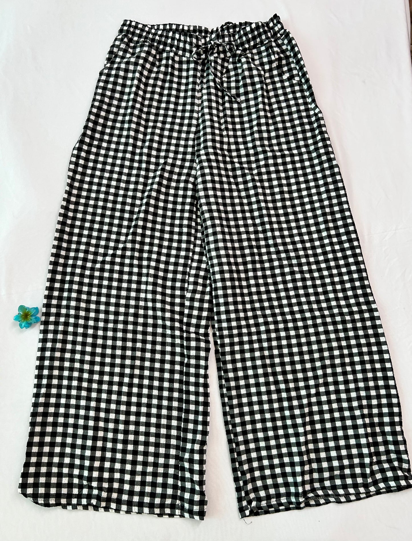 Black  Gingham Cute co-ord set