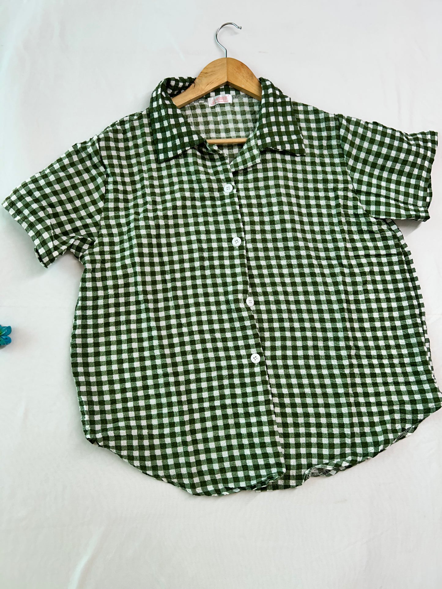 Green  Gingham Cute co-ord set