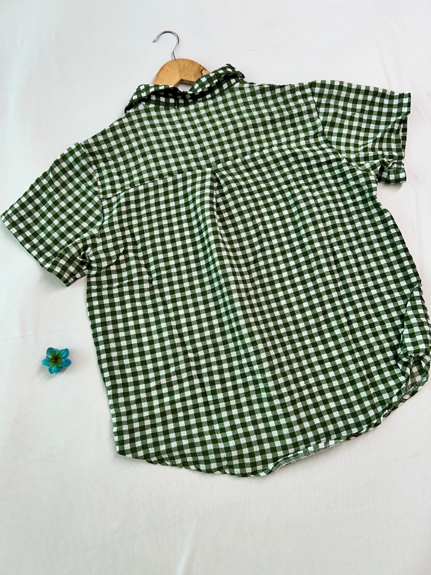Green  Gingham Cute co-ord set