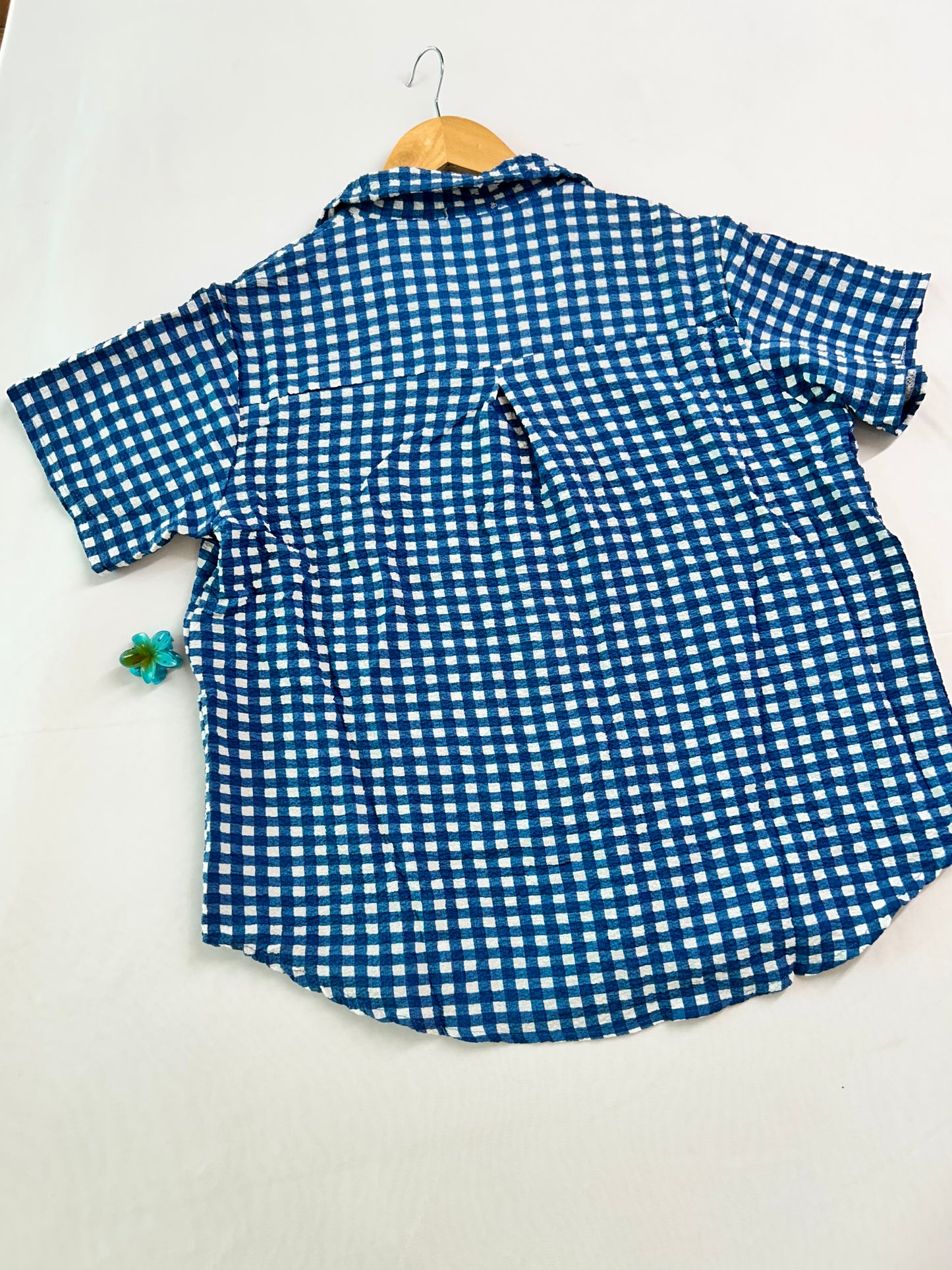 Blue Gingham Cute co-ord set