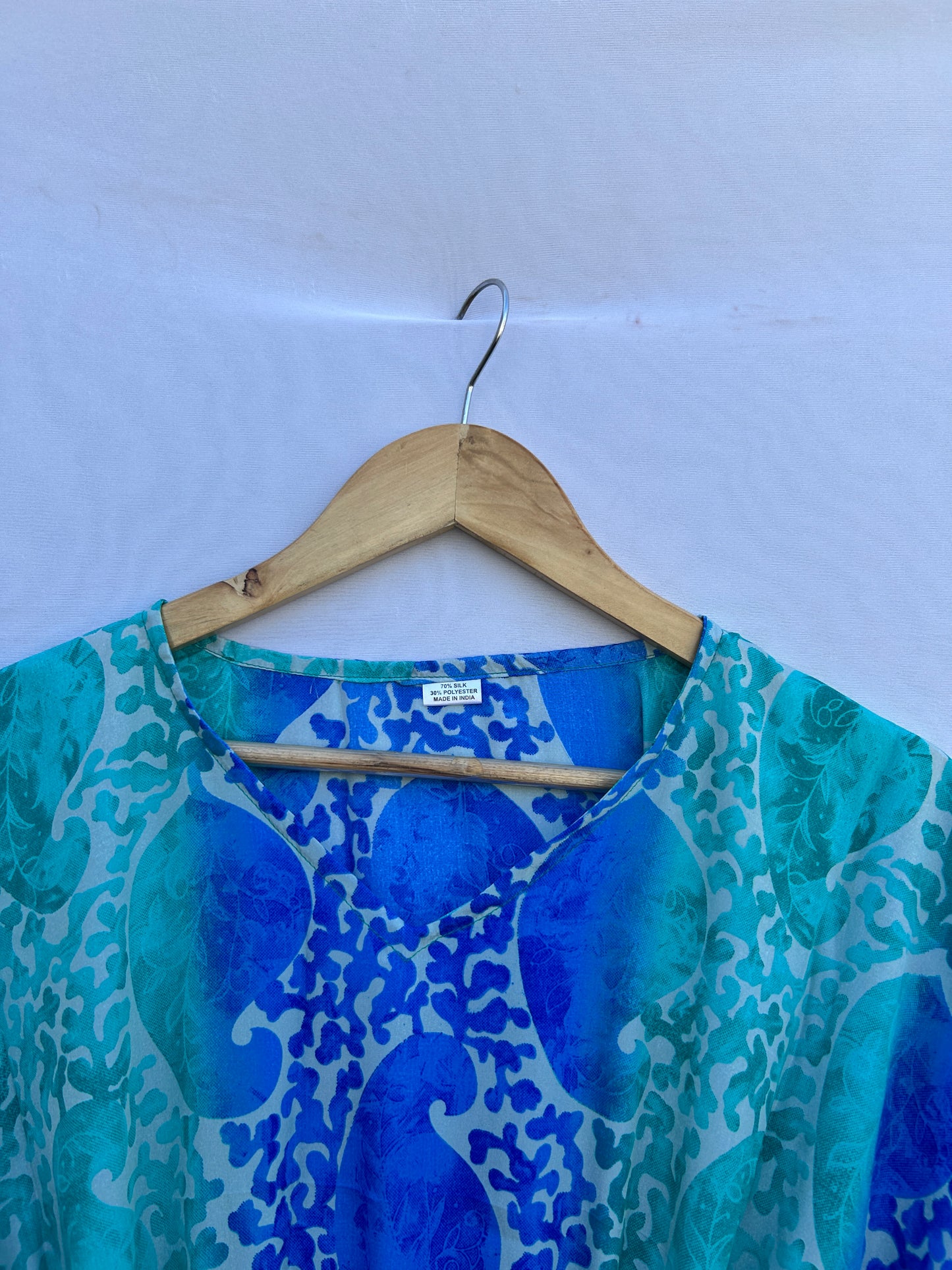 Blue batik print