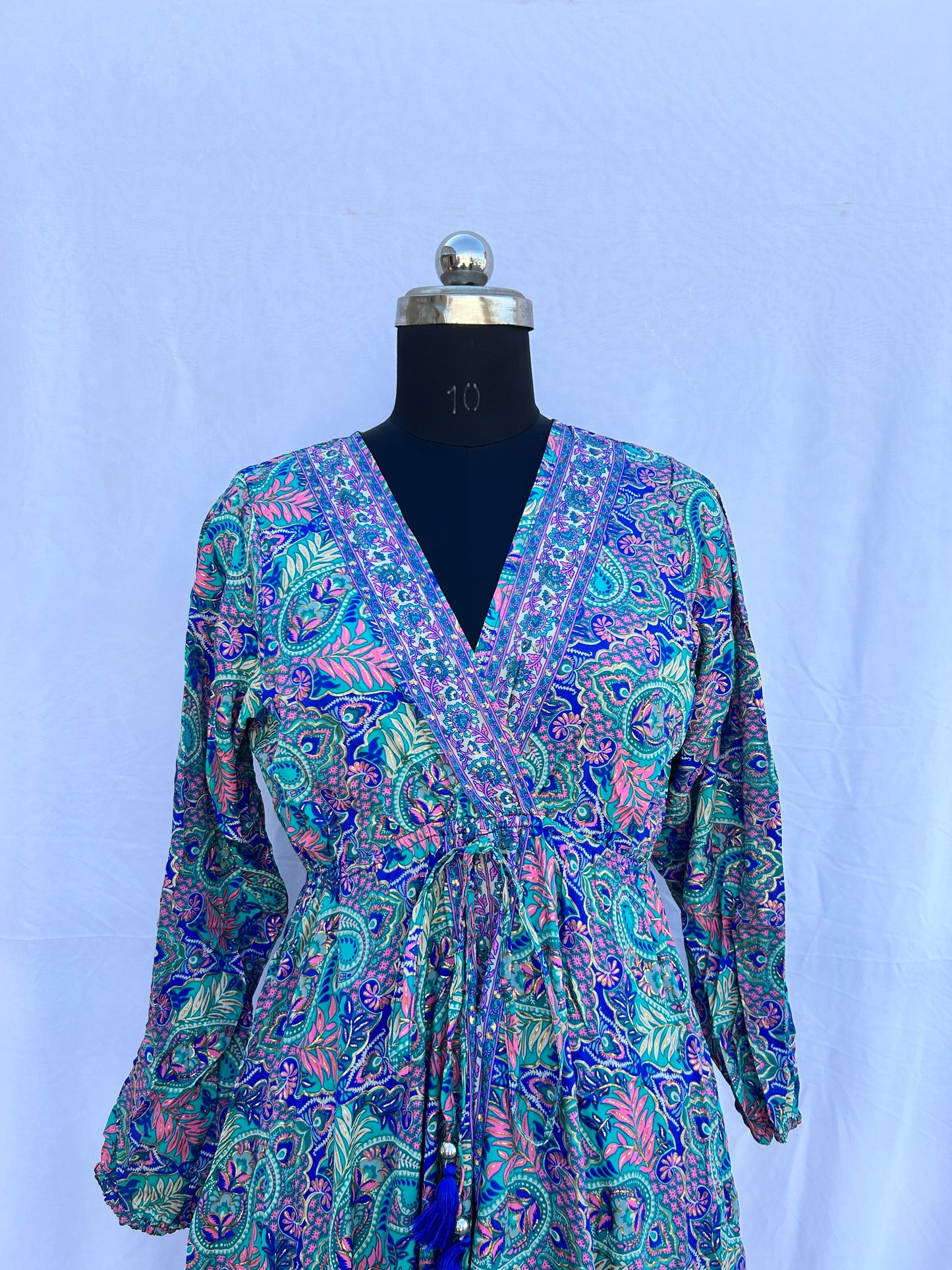 Pretty blue Paisley printed full sleeves