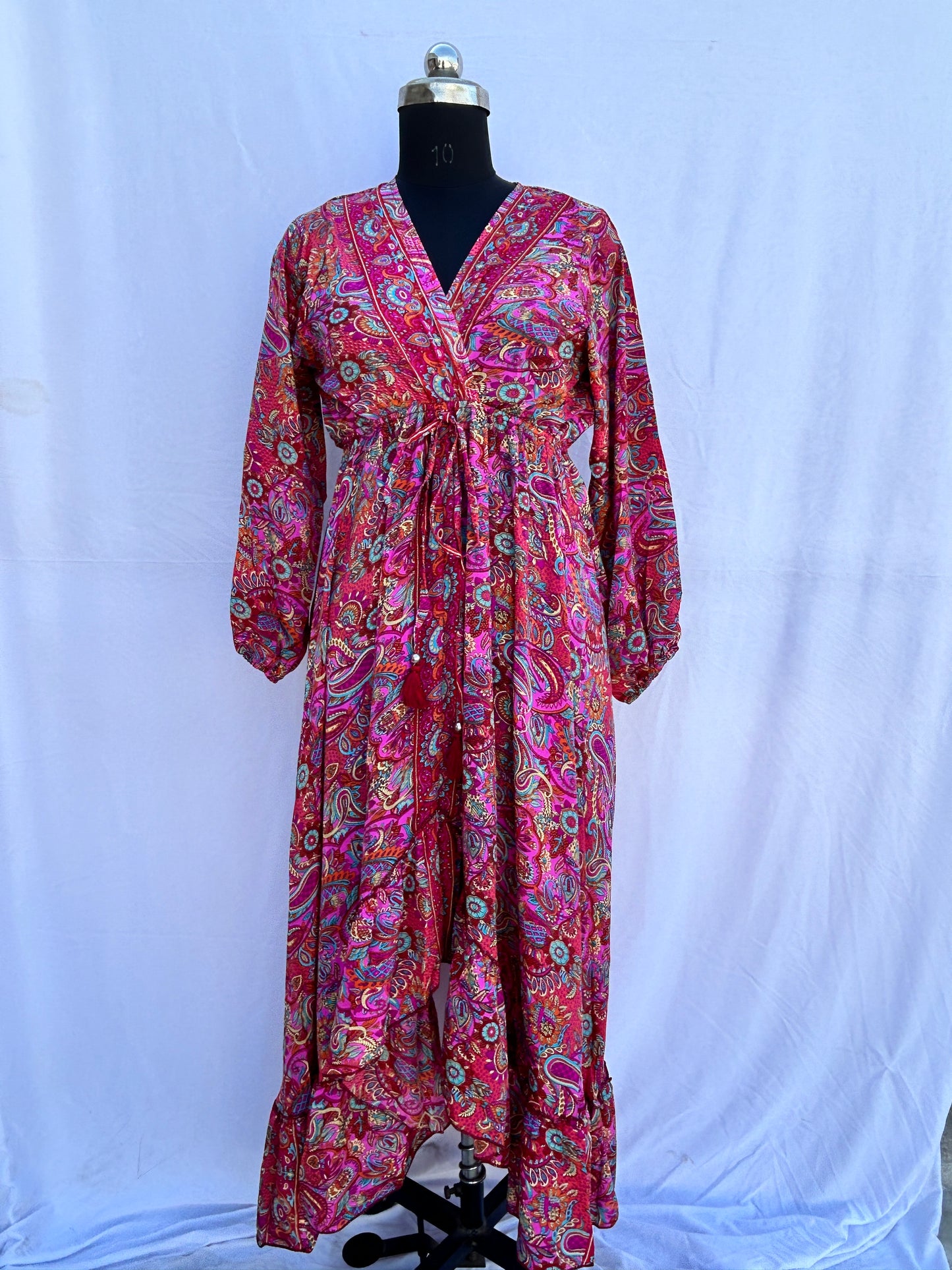 Pink paisley printed full sleeves